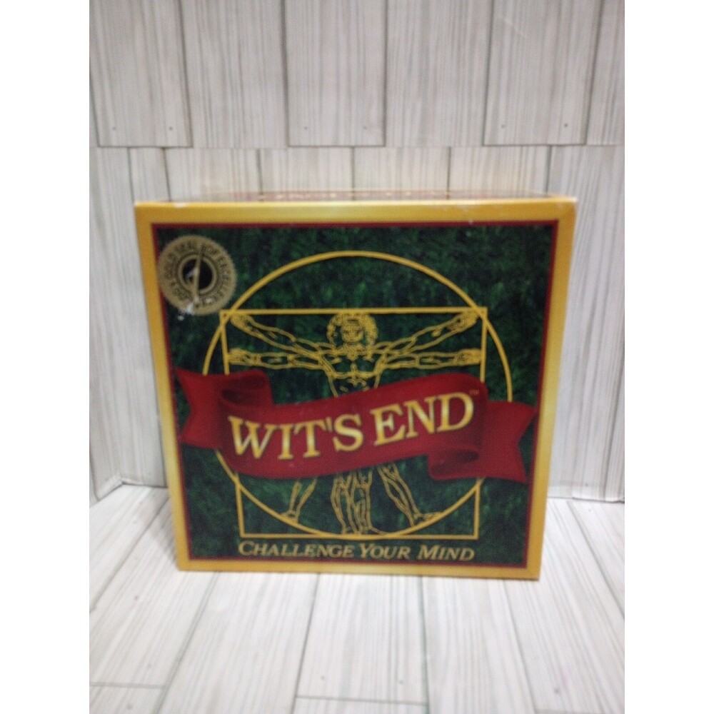 Wit’s End Board Game Challenge Your Mind Gold Seal Excellence Complete LNC